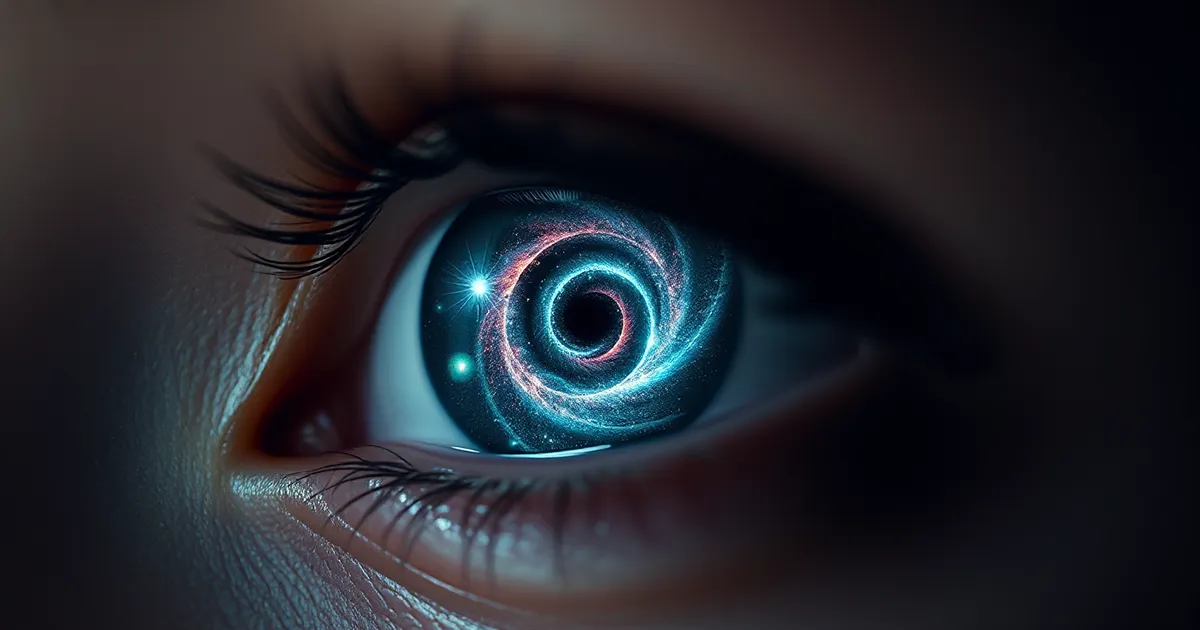 Ein Weltraum im Auge